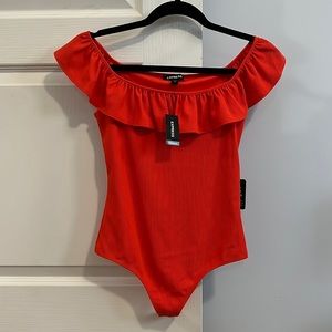 Express off shoulder body suit